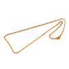 304 Stainless Steel Cable Chain Necklaces STAS-M174-027G-2