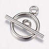 Non-Tarnish 304 Stainless Steel Toggle Clasps LS-X-STAS-G071-36P-2