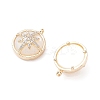 Rack Plating Brass Shell Pendants KK-A183-47G-2