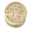 Golden Tone Round Wax Seal Brass Stamp Heads AJEW-M040-01G-P-2