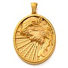 Religion Golden Tone 304 Stainless Steel Pendants STAS-K289-01G-11-1