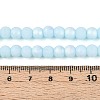 Frosted Opaque Glass Beads Strands GLAA-T032-P6mm-MBB10-4