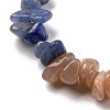 Natural Orange Moonstone & Green Aventurine & Blue Aventurine Beads Strands G-L610-A09-01-3