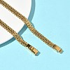 6MM 304 Stainless Steel Wheat Chain Necklaces for Women NJEW-G193-03G-2