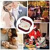1Pc Rectangle Velvet Couple Rings Box CON-BBC0001-20A-5