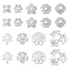 54Pcs 9 Style Brass Bead Caps KK-TA0003-41-2