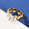 304 Stainless Steel Cuff Rings for Women RJEW-S639-03G-3
