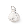 925 Sterling Silver Shell Shape Charms STER-D304-02S-1