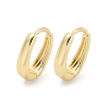 Oval Brass Hoop Earrings EJEW-Z102-33G-4