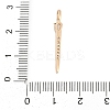 Brass Micro Pave Cubic Zirconia Pendants KK-Q096-04B-G-3