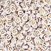 500Pcs Plating Acrylic Beads PACR-TADJ0001-01U-2