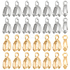 40Pcs 2 Style Brass Ice Pick Pinch Bails KK-BC0009-86-1