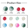 DIY Round Iridescent Transparent Resin & Frosted Acrylic Beads Jewelry Making Findings Kits DIY-YW0009-40-2