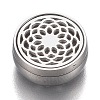 304 Stainless Steel Diffuser Locket Aromatherapy Essential Oil AJEW-N025-09P-5