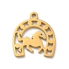 304 Stainless Steel Charms STAS-O005-17G-1