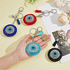 4Pcs 4 Colors Evil Eye Full Rhinestones Keychains KEYC-DC0001-24-3