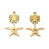 Ion Plating(IP) 201 Stainless Steel Connector Charms STAS-A090-20G-1
