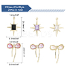 24Pcs 6 Styles Alloy Resin Pendants & Alloy Glass Pendants FIND-CA0007-40-2