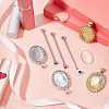 DIY Oval Pendant Brooch Making Kits DIY-CA0004-04-4