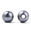 Spray Painted ABS Plastic Imitation Pearl Beads OACR-T015-05A-01-1