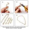 Brass Screw Carabiner Lock Charms KK-T047-08G-4