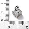 925 Sterling Silver Dice Charms with Jump Rings STER-R001-02S-3