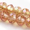 Electroplate Glass Beads Strands EGLA-D020-3x2mm-50-3
