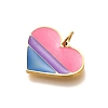 Pride 304 Stainless Steel Enamel Pendants LS-STAS-B079-01G-17-2