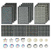 16 Sheets 4104Pcs Acrylic Imitation Pearl Stickers and Acrylic Rhinestone Gems Stickers DIY-TA0004-56-2