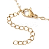 2.5MM Brass Dapped Chain Slider Necklace Making AJEW-JB01545-01-4
