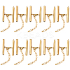 10 Sets Stainless Steel Curb Chain Extender STAS-BBC0008-21C-G-1