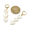 Natural Sea Shell Tassel Dangle Earring EJEW-TA00281-01-3