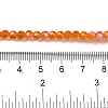 Electroplate Transparent Glass Beads Strands EGLA-A035-T4mm-L05-4