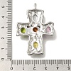 304 Stainless Steel Colorful Rhinestone Pendants STAS-C105-11P-3