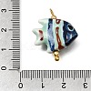 Ocean Themed Hand Painted Ceramic Porcelain Pendants PR-CBA0027-05G-04-3