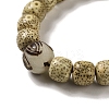 Synthetic Turquoise & Moon and Star Bodhi Beaded Stretch Bracelets BJEW-B080-12-2