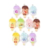 Transparent Resin Imitation Food Pendants RESI-P049-03P-M-1