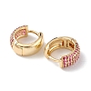 Cubic Zirconia Hoop Earrings EJEW-M216-01B-2