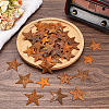 60Pcs 3 Styles Star Rust Iron Big Pendants IFIN-GF0001-13B-3