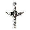 Religion 304 Stainless Steel with Rhinestone Pendants STAS-Z179-09AS-1