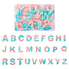26Pcs 26 Style Transparent Epoxy Resin Pendants CRES-TA0001-13-1