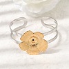 Two-Tone 304 Stainless Steel Cuff Bangles for Women BJEW-Z170-01GP-02-1