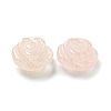 Natural Rose Quartz Carved Flower Scattered Beads G-O156-B-38-2
