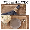 Braided Jute and Lace Non-Slip Insulation Pad AJEW-WH0066-01-6