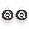 Platinum Plated Alloy Charms LS-ENAM-S118-02Q-P-1