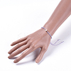 Adjustable Nylon Thread Braided Beads Bracelets BJEW-JB04375-5