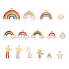 Alloy Enamel Big Pendants ENAM-CJ0001-10-1