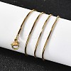 1.2MM 304 Stainless Steel Snake Chain Necklaces for Women Men STAS-V011-04B-G-3