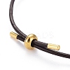 Adjustable PU Leather Cord Slider Bracelets BJEW-F412-05G-B-3