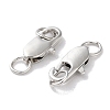 Rack Plating Brass Lobster Claw Clasps KK-F090-24P-02-2